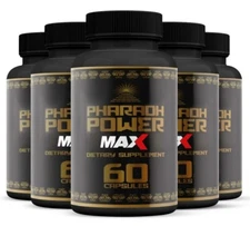 (5 Pack) Pharoah Power MAX Formula Pills, Male Health Supplement To Boost Energy