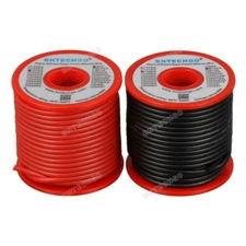 16 Gauge Silicone Wire Red and Black Each 50ft 600V 200 deg C Tinned Copper Wire