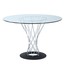 fine mod imports eastern dining table, glass fmi10241-glass