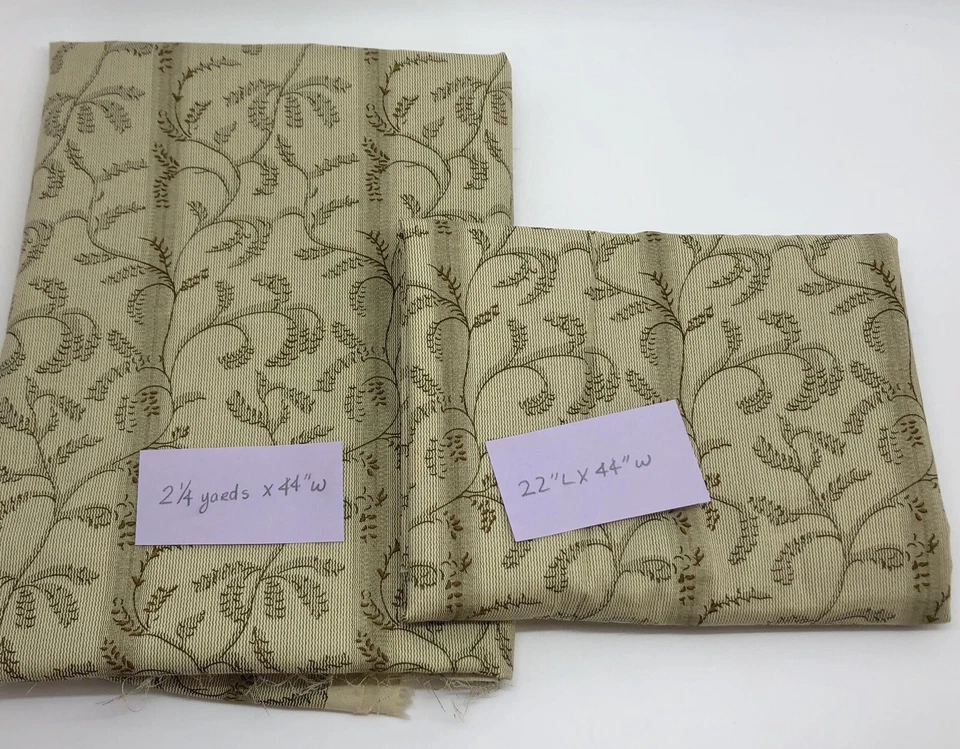 Lote de tela de costura para acolchados de temática francesa tonos dorados y marrones; algodón (RF981) Foto 3 de 4