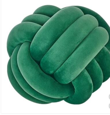 New Dreamon 11'' Knot Pillow Unique & Comfy Green