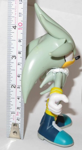 2022 4" SILVER THE HEDGEHOG SONIC JAKKS PACIFIC FIGURE TOY SEGA JOINTED RARE - Picture 8 of 8