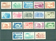 Greece Vintage Landscape Scenes  #437-454 Mint NH Complete Set of 18 from 1942-4