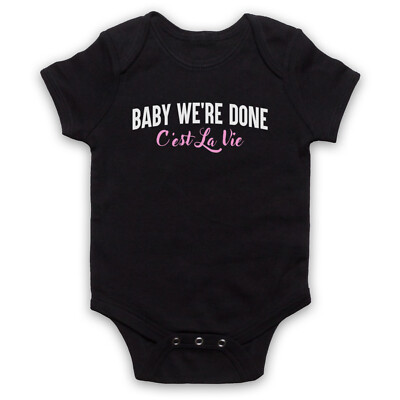 MIX BABY WE'RE DONE C'EST LA VIE JADE LEIGH-ANNE PERRIE BABY WACHSENDER BABYANZUG GESCHENK