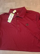 Adidas Men's Performance Primegreen Polo Shirt GQ3136-Burgundy - LT- Tag 55