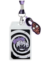 Exclusive Beetlejuice Lanyard W/ Shrunken Head Charm