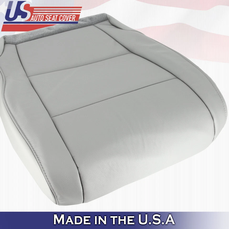 Cubierta de asiento de cuero sintético gris inferior del lado del conductor para Honda Pilot 2014 2015 Foto 4 de 4