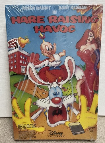 SEALED Roger Rabbit in Hare Raising Havoc Disney Software 1991 Big Box IBM PC