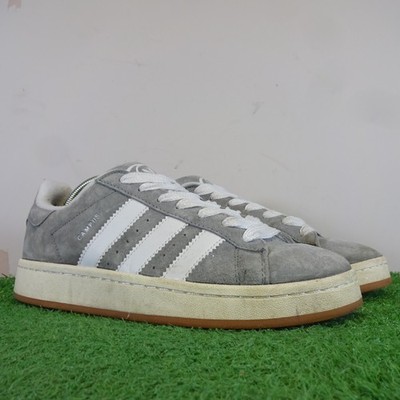 Adidas Turnschuhe Größe 8 Herren grau weiß Originals Campus Wildleder Laufschuhe