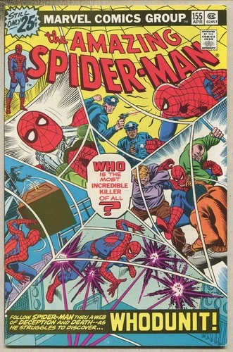 Amazing Spider-Man #155 (1976) Len Wein Story John Romita Cover VF+ [Marvel] SA
