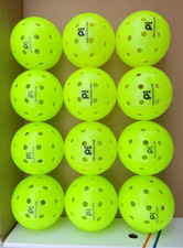 36 Brand New Yellow Professional PickleBall Partners 40 Hole Pickleballs 3 dozen