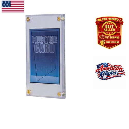 Acid-Free 2-Piece Trading Card Holder with Glossy Finish - 1/4" Screw Closure - Picture 1 of 2