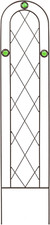 TR01 4' X 10" Arched Garden Trellis, Black