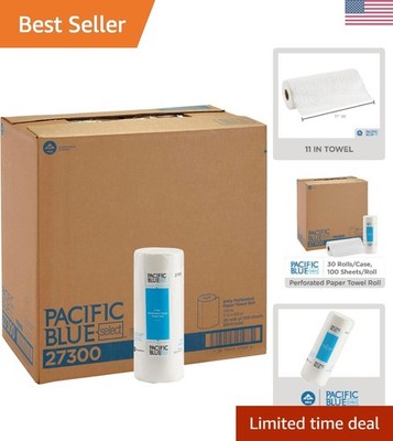 Pacific Blue Select 2-Ply Perforated Paper Towels - 100 Sheets, 30 Rolls, White