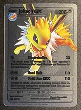 Carta da esposizione Pokémon Silver Foil Fan Art Jolteon GX Full Art SM173