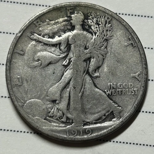 1919-P Walking Liberty Half Dollar — photo from the most recent tracked eBay sale