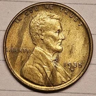 1935-D Lincoln Wheat Cent Monster Woody Improper Alloy Mix  Unique Error Coin AU
