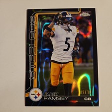 2025 Topps Chrome Jalen Ramsey Black Lava Refractor /10 Pittsburgh Steelers