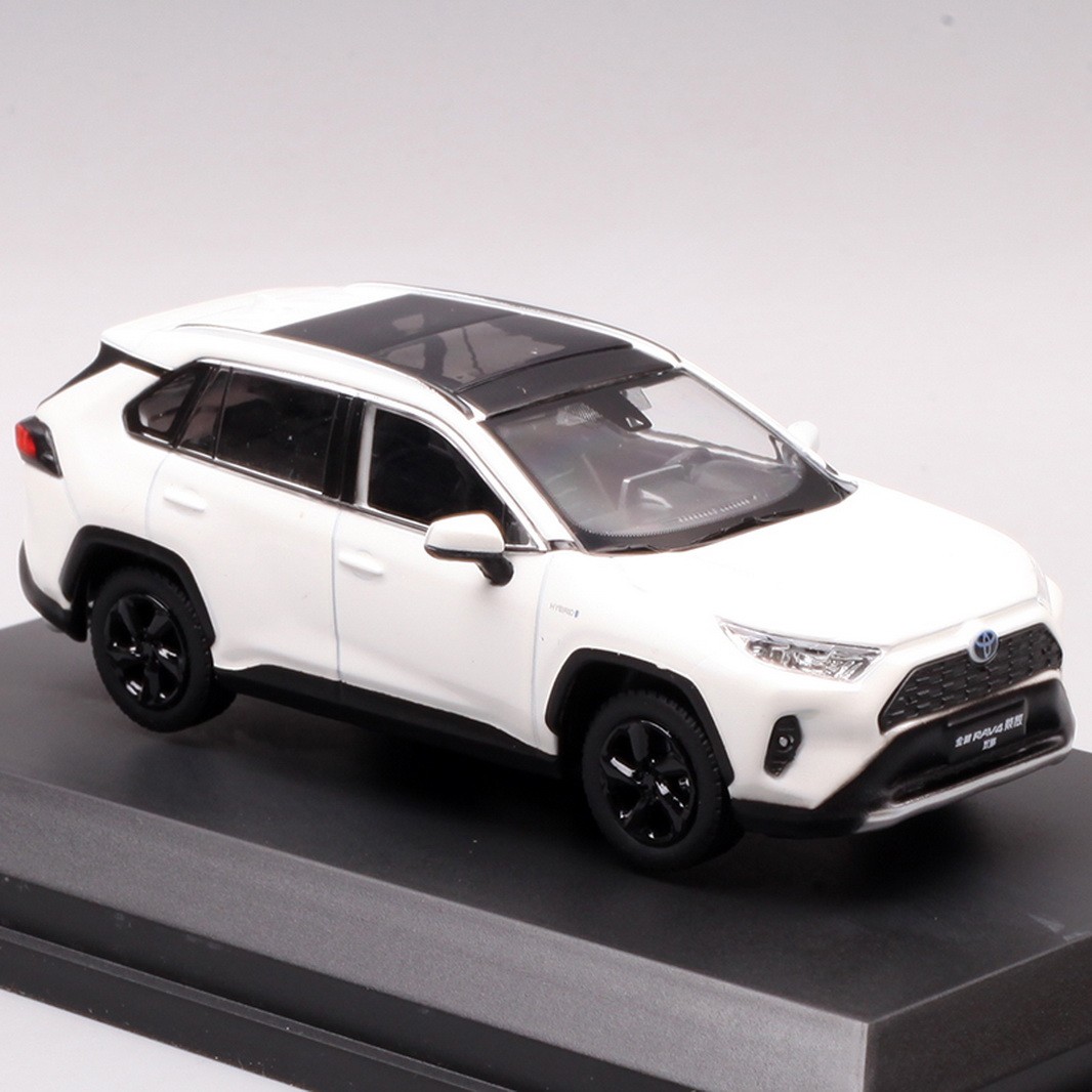 1/43 Scale New RAV4 SUV 2019 White DieCast Car Model Toy Collection
