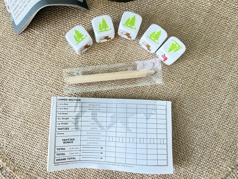 Yahtzee National Parks Travel Edition Dice Game 2005 by Hasbro USA Open Box - Image 2 of 3