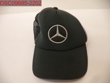 Pre-Owned - Men's Grey Two Tone Mercedes Benz Logo Mesh Back Cap, Adjustable