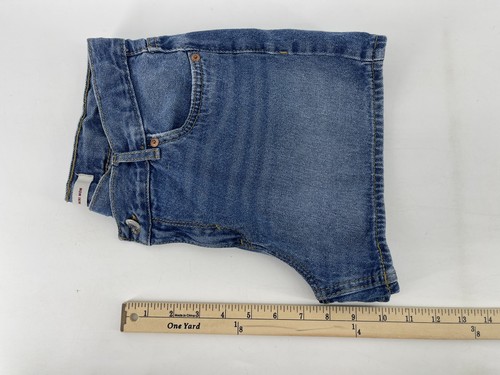 Levis Mini Mom Girls Jean Shorts Size 14 Blue Denim 27” Waist Fast Free Shipping - Picture 6 of 8