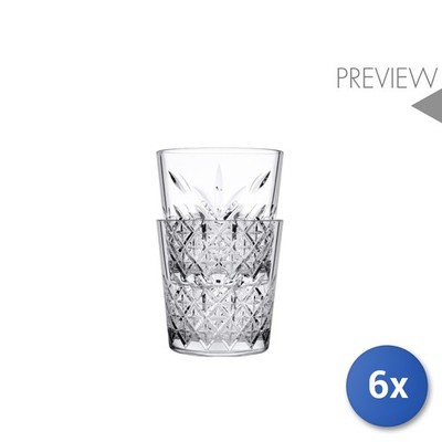6X Timeless Dof Glass Tumblers Transparent Cl 35.5