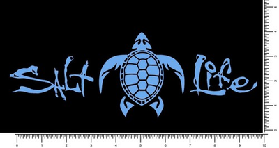 #ad Salt Life Turtle Die Cut Sticker 10.25quot; Pick your color $7.99