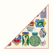 Triangle Print Scarf Women Twill Silk Bandana Hijab Shawl Neckerchief Scarves