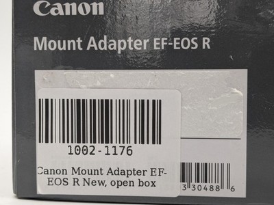 Canon Mount Adapter EF-EOS R 2971C002 EF/EF-S Lens to RF - Open Box w/ Caps