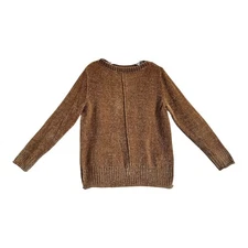 STYLE & CO Women's XS Sweater Chenille Golden Long Sleeve Soft Pullover 40"