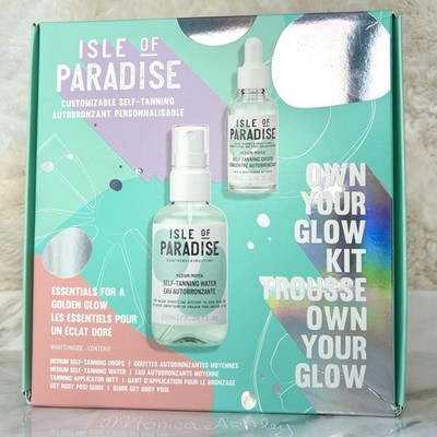 Isle of Paradise Self Tanning Drops Kit Medium Set Spray + Drops 3 Pc NEW