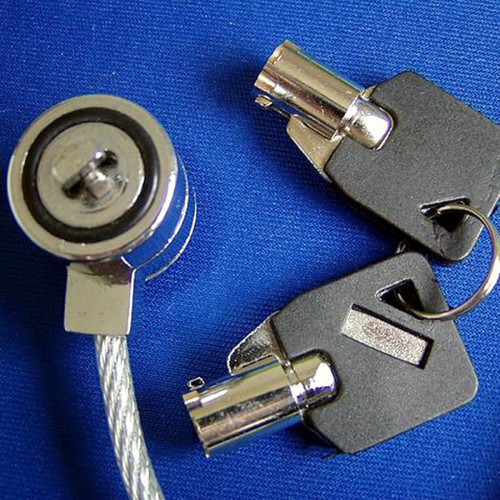 Computer Key Laptop Notebook Computer Anti-theft Security Alloy Lock with Key - 第 2/12 張圖片