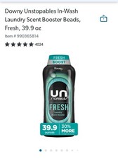 Downy Unstopables In-Wash Scent Booster Beads, Fresh 39.9 Oz