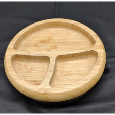 Avanchy Bamboo Suction Toddler Baby Divided Plate 3 Sections