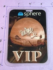 Two Sided Commemorative The Wizard Of Oz At Sphere Movie Vip Pass &  Lanyard