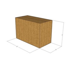 20 12x6x8 Kraft Brown Corrugated Shipping Boxes 32 ECT Single-Wall New