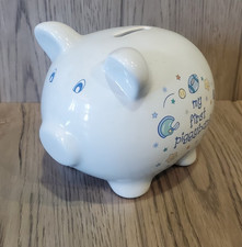 My First Piggy Bank Sports Theme Blue Piggy Bank