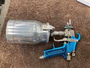 SHARPE HVLP SPRAY GUN MODEL 975 WITH 450 PAINT CUP  EXCELLENT TESTED MADE IN USA