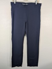 Betabrand Pants Womens Large Navy Blue Dress Yoga Work Trousers Pull On Stretch