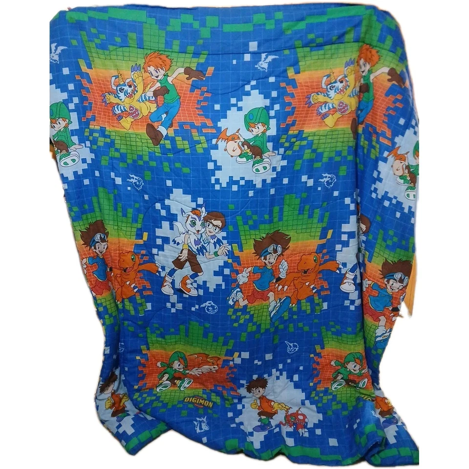 Vintage Digimon Full Size Comforter Great Condition!! Rare Normal Wash Wear - Image 2 of 4