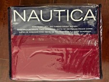 Nautica King Size Sheet Set 400 Thread Count Sateen Material