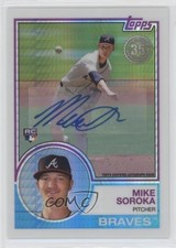 2018 Topps Silver Pack 1983 Design Chrome 80/99 Mike Soroka #115 Auto so4