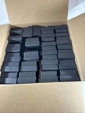 Case Of 45 Black Ring or Earring Boxes Square New Jewelry Packaging
