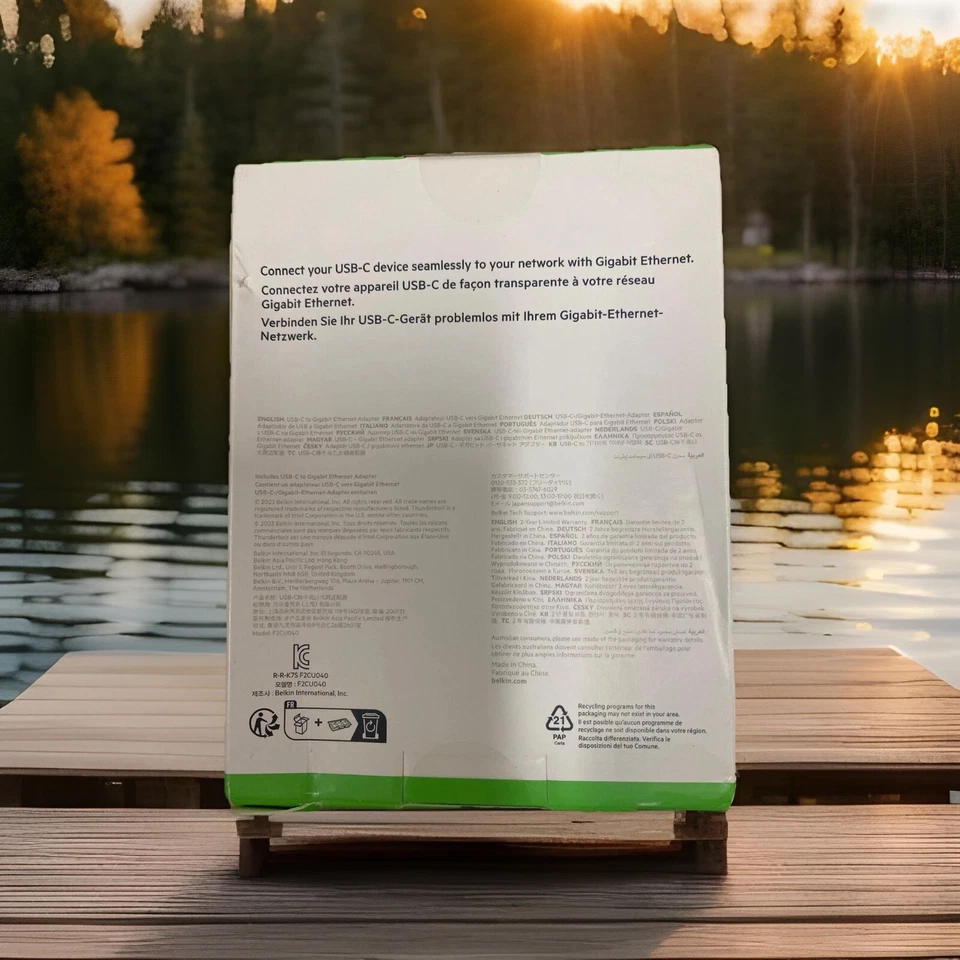 Belkin USB-C to Ethernet Adapter - SKU: F2CU040btBLK / B2B SKU: B2B145-BLK  - Image 3 of 4