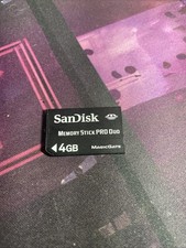 Sandisk 4Gb Memory Stick Pro Duo Magic Gate Memory card - Black