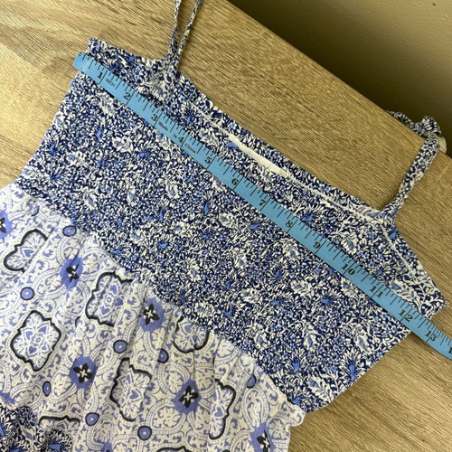 Maxi abito midi donna OndadeMar stampa blu smock grande - Foto 4 di 9