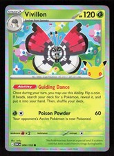 Pokemon Vivillon 008/128 Common Holo ME: 30th Celebration (NM)