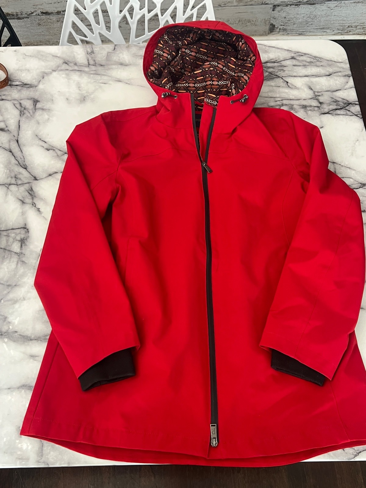Pendleton Soft Shell Full Zip Rain Jacket Red  Pl… - image 2