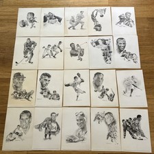 20 Equitable Life Assurance Society Sports Reproduction Drawings Robert Riger